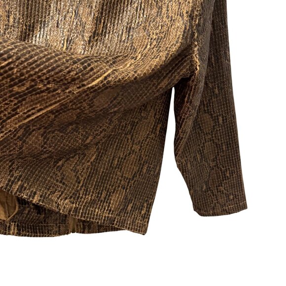 Ruby Rd. Jacket Sz 18W Jacket Snake Print Polyester Zip Front Jacket - Picture 10 of 11